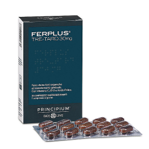 BIOSLINE PRINCIPIUM FERPLUS TRE-TARD ŽELJEZO+VITAMIN C 30 TABLETA