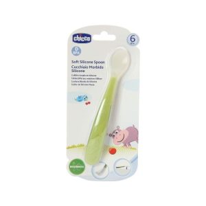 CHICCO SILIKONSKA ŽLICA ZA HRANJENJE DJECE 6+