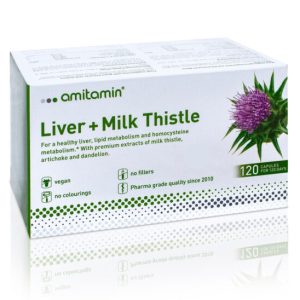 AMITAMIN LIVER+MILK THISTLE KAPSULE ZA ZDRAVLJE JETRE A120