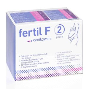AMITAMIN FERTIL F 2 FOLNA+VITAMIN+MINERALI+OMEGA KAPSULE ZA TRUDNICE I DOJILJE A120