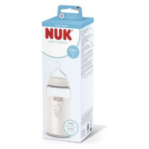 NUK FIRST CHOICE BOČICA STAKLO 240ML S TEMPERATURNIM INDIKATOROM