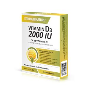 STRONG NATURE VITAMIN D3 2000IU ZA ZDRAVE KOSTI 30 KAPSULA