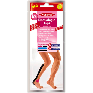 WUNDMED KINEZIOLOŠKA TRAKA ZA GLEŽANJ MIX 4 KOMADA