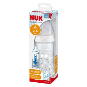 NUK BOČICA STAKLO 240ML FC+ 0-6M