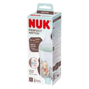 NUK PERFECT MATCH BOČICA PLASTIČNA 260ML SILIKON S INDIKATOROM TEMPERATURE