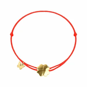 BORBOLETA NARUKVICA S MALOM DJETELINOM PRESVUČENA ŽUTIM ZLATOM