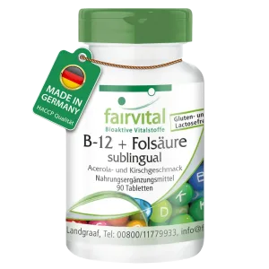 FAIRVITAL VITAMIN B12+FOLNA KISELINA 90 SUBLINGVALNIH TABLETA