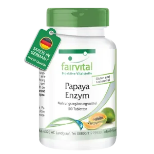 FAIRVITAL PAPAJA ENZIMI ZA PROBAVNE TEGOBE TABLETE ZA ŽVAKANJE A100