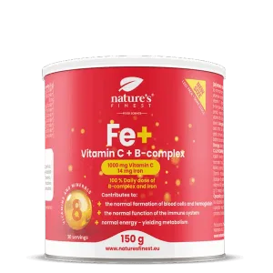 NUTRISSLIM NATURE'S FINEST BIO ŽELJEZO+VITAMIN C+B KOMPLEKS 150G