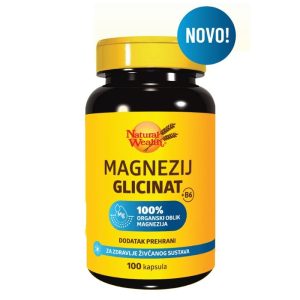 NATURAL WEALTH MAGNEZIJ GLICINAT+VITAMIN B6 100 KAPSULA