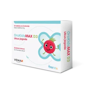 OROKIDSMAX D3+C+PROBIOTIK+SOK BAZGE TABLETE ZA ŽVAKANJE A10