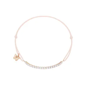 BORBOLETA NARUKVICA SMALL TENNIS PRESVUČENA RUŽIČASTIM ZLATOM