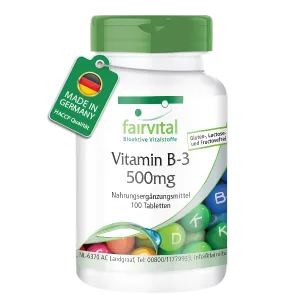 FAIRVITAL VITAMIN B3 500MG DODATAK ZA MENTALNU RAVNOTEŽU 100 TABLETA