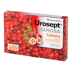 DR MULLER UROSEPT MANOZA TABLETE BRUSNICE+D MANOZA KOD URINARNIH TEGOBA A20