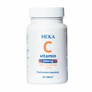 HEKA VITAMIN C1000+BIOFLAVONOIDI+ŠIPAK 30 TABLETA
