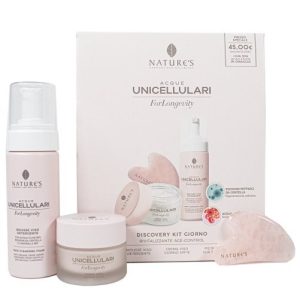NATURE'S UNICELLULARI PAKET DNEVNI SET ZA NJEGU LICA DNEVNA KREMA SPF15 50ML+PJENA ZA ČIŠĆENJE LICA 150ML+GUA SHA KAMEN