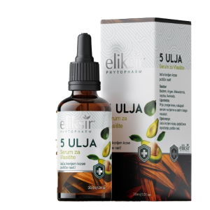 ELIKSIR PHYTOPHARM 5 ULJA SERUM ZA RAST I PROTIV OPADANJA KOSE 30ML