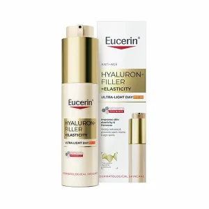 EUCERIN HYALURON-FILLER+ELASTICITY ULTRA LIGHT DAY SPF50 FLUID ZA ELASTIČNOST KOŽE I UJENAČAVANJE TENA 50ML