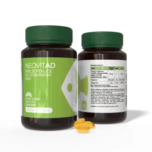 NEOMED NEOVITAD RIBLJE PERLICE S VITAMINOM A + D ZA DJECU 30 KAPSULA