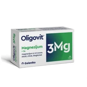 OLIGOVIT 3MG MAGNEZIJ +B6 30 KAPSULA