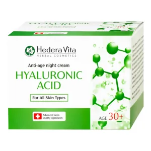 HEDERA VITA ANTI AGE NOĆNA KREMA ZA LICA SA HIJALURONSKOM KISELINOM 50ML