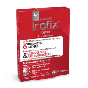 DAYONIX IROFIX KAPSULE ŽELJEZO+VITAMINI+MINERALI A30