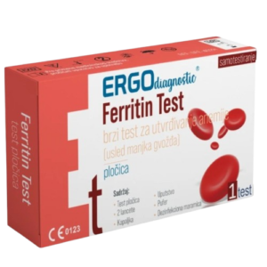 ERGO DIAGNOSTIC TEST ZA UTVRĐIVANJE ANEMIJE NA FERRITIN PLOČICA A1
