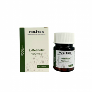 FOLITEK L-METILFOLAT TABLETE FOLNA KISELINA 90×400MCG