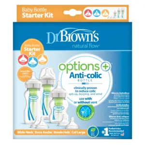 DR BROWNS OPTIONS+ ANTI COLIC WIDE NECK STARTER SET