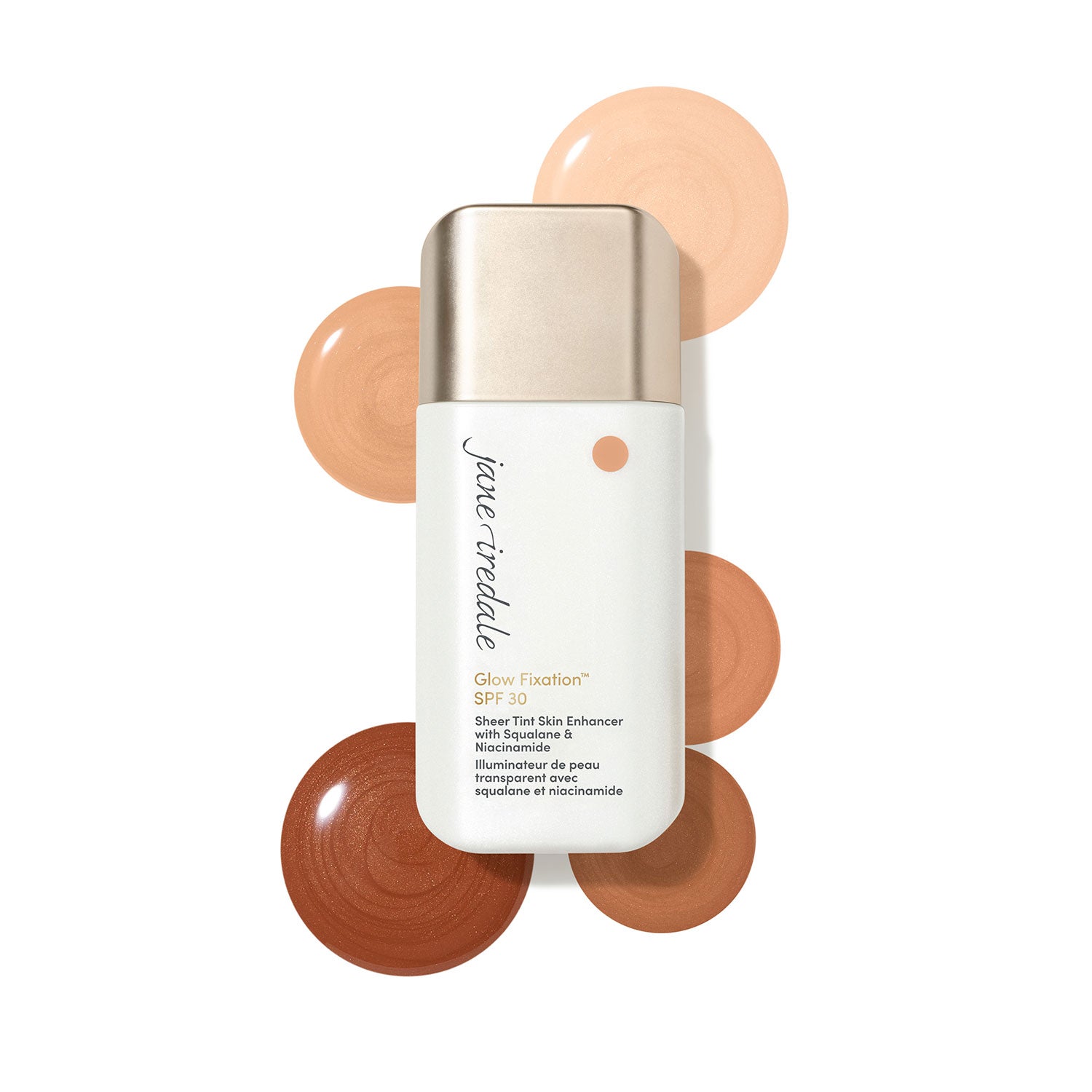 JANE IREDALE GLOW FIXATION SPF30 SHEER TINT SA SKVALANOM I NIACINAMIDOM 40ML