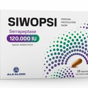 ALKALOID SIWOPSI SERRAPEPTASE 120.000 IJ KAPSULE PROTIV BOLOVA I KRONIČNIH UPALA A15