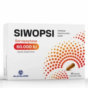 ALKALOID SIWOPSI SERRAPEPTASE 60.000 IJ KAPSULE PROTIV BOLOVA I KRONIČNIH UPALA A15