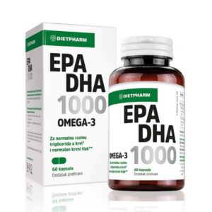 DIETPHARM EPA DHA 1000 OMEGA 3 KAPSULE ZA ZDRAVLJE SRCA I KRVNIH ŽILA A60