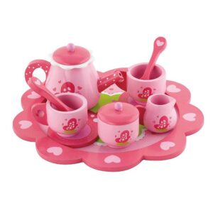 VIGA DRVENA ČAJANKA SET